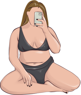 Curved Woman Figure